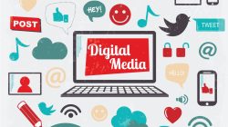 Graphic digital marketing Royalty Free Vector Image